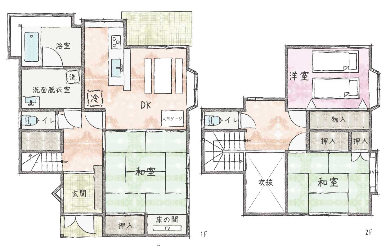 熱海貸別荘-間取り-VILLA 375 熱海バードウォーク（大島台3-2-17）