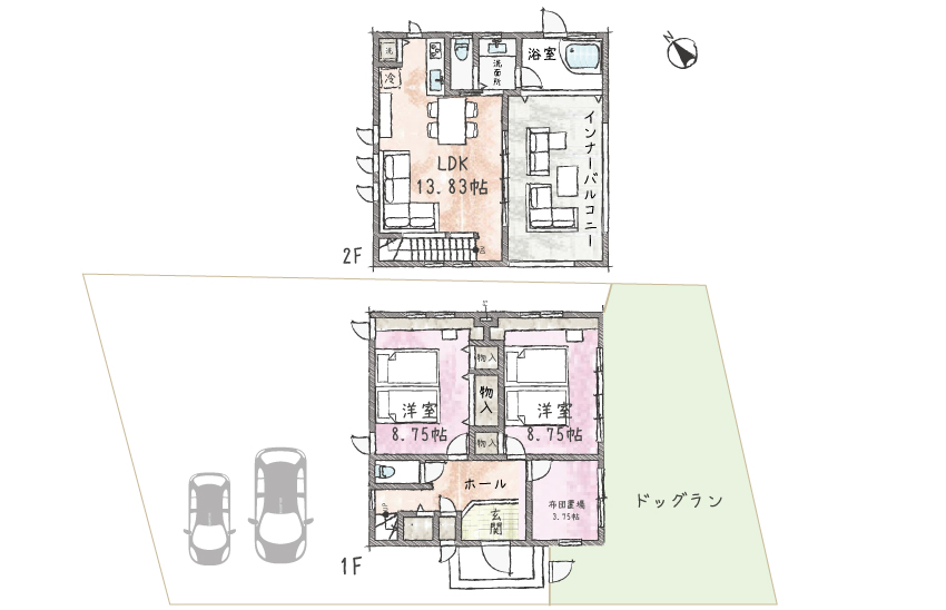 熱海貸別荘-間取り-アサヒ丘337