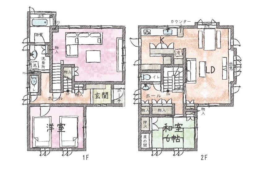 大川汐見崎貸別荘-間取り153